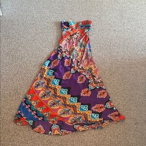 Cache Multicolor Strapless Dress